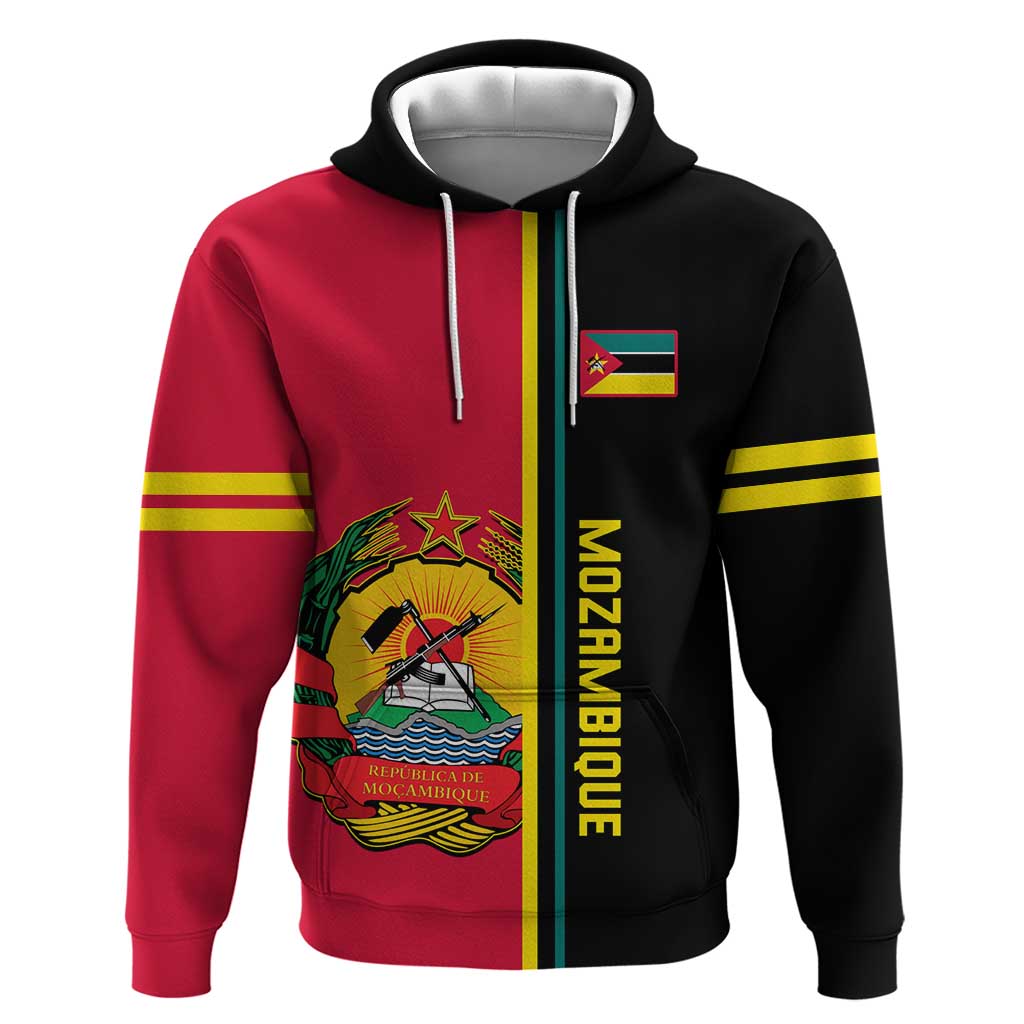 Personalised Mozambique Hoodie Muzambhiki Coat Of Arms