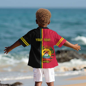 Personalised Mozambique Kid Hawaiian Shirt Muzambhiki Coat Of Arms