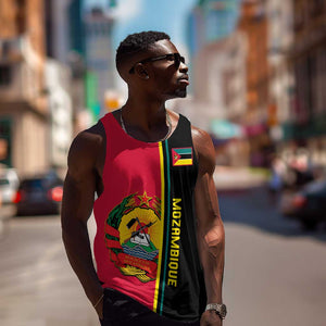 Personalised Mozambique Men Tank Top Muzambhiki Coat Of Arms