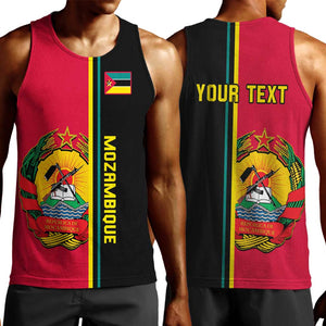 Personalised Mozambique Men Tank Top Muzambhiki Coat Of Arms