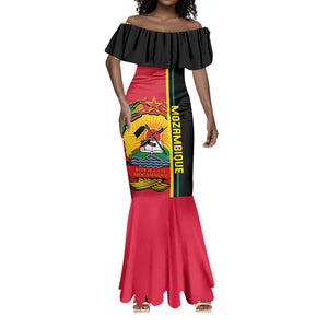 Personalised Mozambique Mermaid Dress Muzambhiki Coat Of Arms