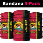 Personalised Mozambique Neck Gaiter Muzambhiki Coat Of Arms LT14