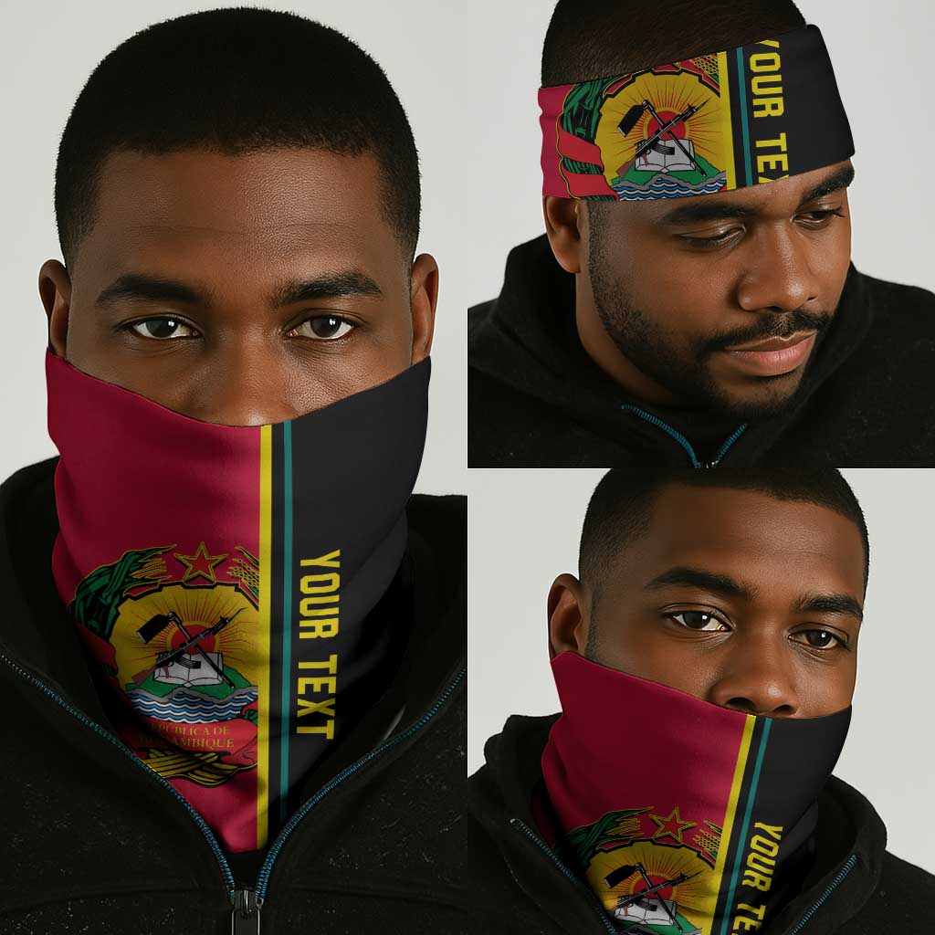 Personalised Mozambique Neck Gaiter Muzambhiki Coat Of Arms LT14