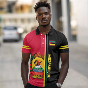 Personalised Mozambique Polo Shirt Muzambhiki Coat Of Arms