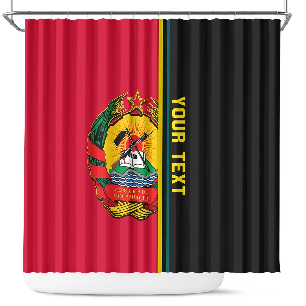 Personalised Mozambique Shower Curtain Muzambhiki Coat Of Arms