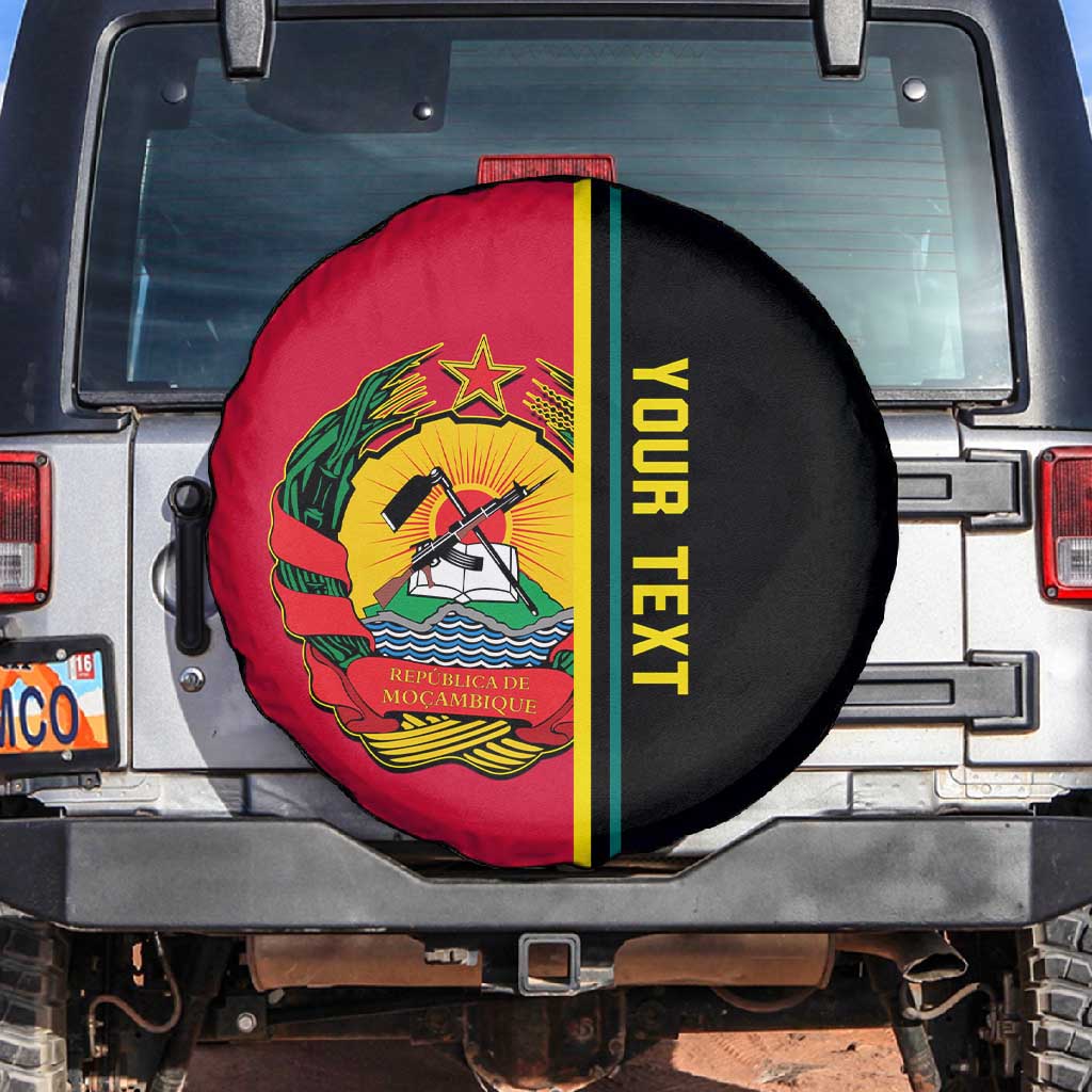 Personalised Mozambique Spare Tire Cover Muzambhiki Coat Of Arms