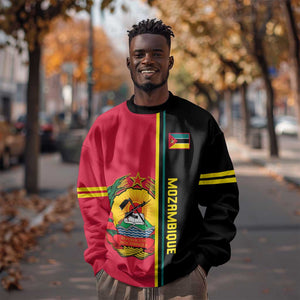 Personalised Mozambique Sweatshirt Muzambhiki Coat Of Arms