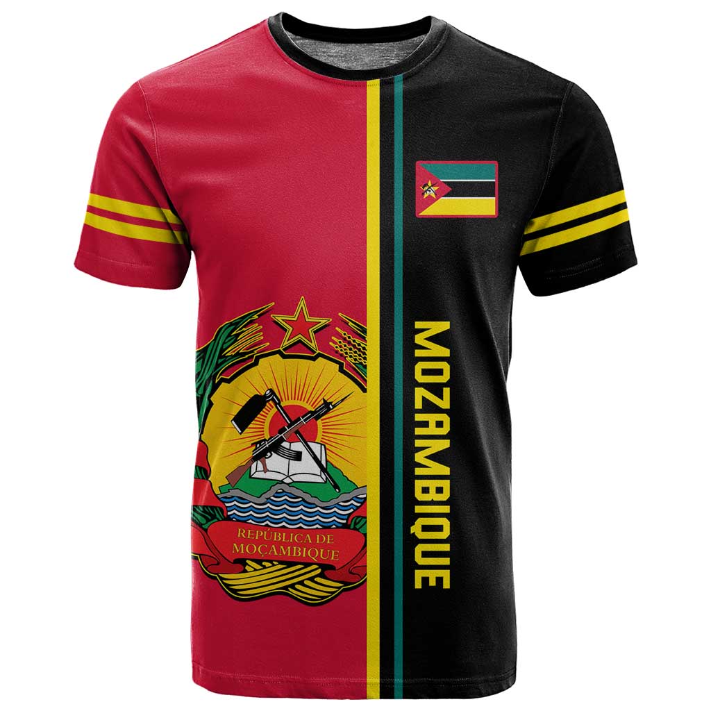 Personalised Mozambique T shirt Muzambhiki Coat Of Arms