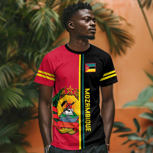 Personalised Mozambique T shirt Muzambhiki Coat Of Arms