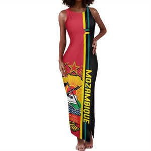 Personalised Mozambique Tank Maxi Dress Muzambhiki Coat Of Arms