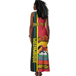 Personalised Mozambique Tank Maxi Dress Muzambhiki Coat Of Arms