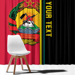 Personalised Mozambique Window Curtain Muzambhiki Coat Of Arms