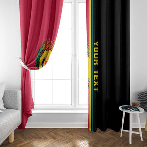 Personalised Mozambique Window Curtain Muzambhiki Coat Of Arms