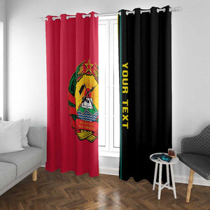 Personalised Mozambique Window Curtain Muzambhiki Coat Of Arms