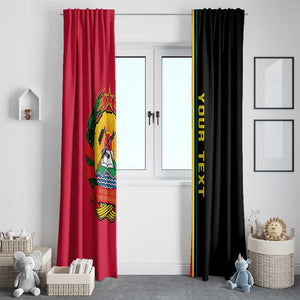 Personalised Mozambique Window Curtain Muzambhiki Coat Of Arms