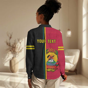 Personalised Mozambique Women Casual Shirt Muzambhiki Coat Of Arms