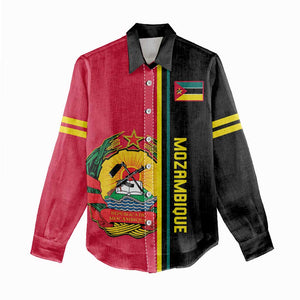 Personalised Mozambique Women Casual Shirt Muzambhiki Coat Of Arms