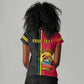 Personalised Mozambique Women V-Neck T-Shirt Muzambhiki Coat Of Arms