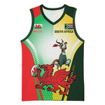 Custom South Africa And Wales Rugby Basketball Jersey Springboks Welsh Mascots Dynamic Version LT14