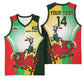 Custom South Africa And Wales Rugby Basketball Jersey Springboks Welsh Mascots Dynamic Version LT14