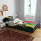 Custom South Africa And Wales Rugby Bedding Set Springboks Welsh Mascots Dynamic Version