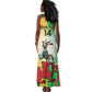 Custom South Africa And Wales Rugby Tank Maxi Dress Springboks Welsh Mascots Dynamic Version