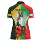 Custom South Africa And Wales Rugby Women Polo Shirt Springboks Welsh Mascots Dynamic Version