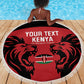 Custom Kenya Rugby Beach Blanket 2024 Go Champions Simbas - Red