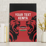 Custom Kenya Rugby Canvas Wall Art 2024 Go Champions Simbas - Red