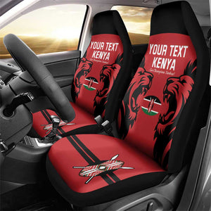 Custom Kenya Rugby Car Seat Cover 2024 Go Champions Simbas - Red