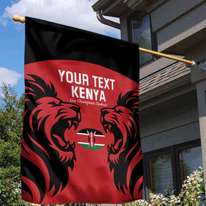 Custom Kenya Rugby Garden Flag 2024 Go Champions Simbas - Red