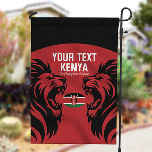 Custom Kenya Rugby Garden Flag 2024 Go Champions Simbas - Red