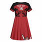 Custom Kenya Rugby Kid Short Sleeve Dress 2024 Go Champions Simbas - Red