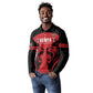 Custom Kenya Rugby Long Sleeve Polo Shirt 2024 Go Champions Simbas - Red