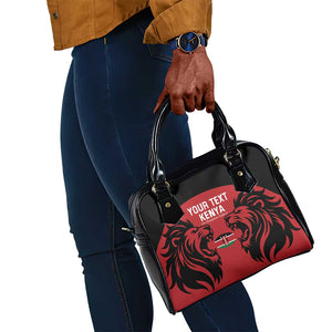 Custom Kenya Rugby Shoulder Handbag 2024 Go Champions Simbas - Red