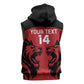 Custom Kenya Rugby Sleeveless Hoodie 2024 Go Champions Simbas - Red - African Pride