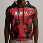 Custom Kenya Rugby Sleeveless Hoodie 2024 Go Champions Simbas - Red - African Pride