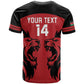 Custom Kenya Rugby T shirt 2024 Go Champions Simbas - Red