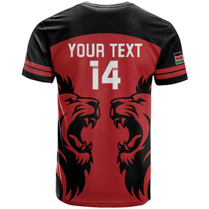 Custom Kenya Rugby T shirt 2024 Go Champions Simbas - Red