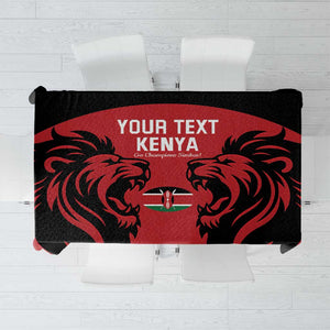 Custom Kenya Rugby Tablecloth 2024 Go Champions Simbas - Red