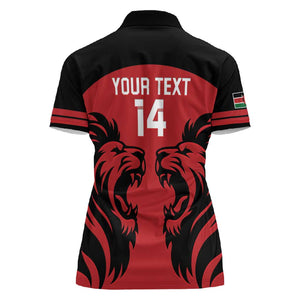 Custom Kenya Rugby Women Polo Shirt 2024 Go Champions Simbas - Red