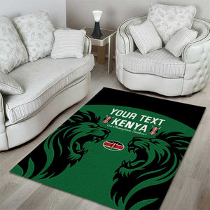 Custom Kenya Rugby Area Rug 2024 Go Champions Simbas - Green