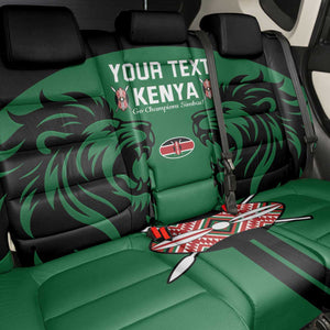 Custom Kenya Rugby Back Car Seat Cover 2024 Go Champions Simbas - Green