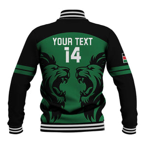 Custom Kenya Rugby Baseball Jacket 2024 Go Champions Simbas - Green LT14