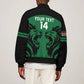 Custom Kenya Rugby Bomber Jacket 2024 Go Champions Simbas - Green