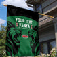 Custom Kenya Rugby Garden Flag 2024 Go Champions Simbas - Green