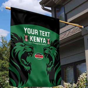 Custom Kenya Rugby Garden Flag 2024 Go Champions Simbas - Green