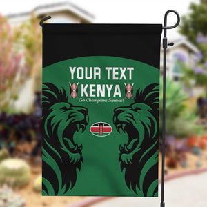 Custom Kenya Rugby Garden Flag 2024 Go Champions Simbas - Green