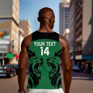 Custom Kenya Rugby Men Tank Top 2024 Go Champions Simbas - Green