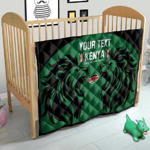 Custom Kenya Rugby Quilt 2024 Go Champions Simbas - Green